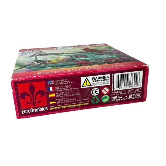 Berties Bird Seed Fly In Eurographics Family PUZZLE 300 XL Pieces Made In USA - Picture 3 of 5